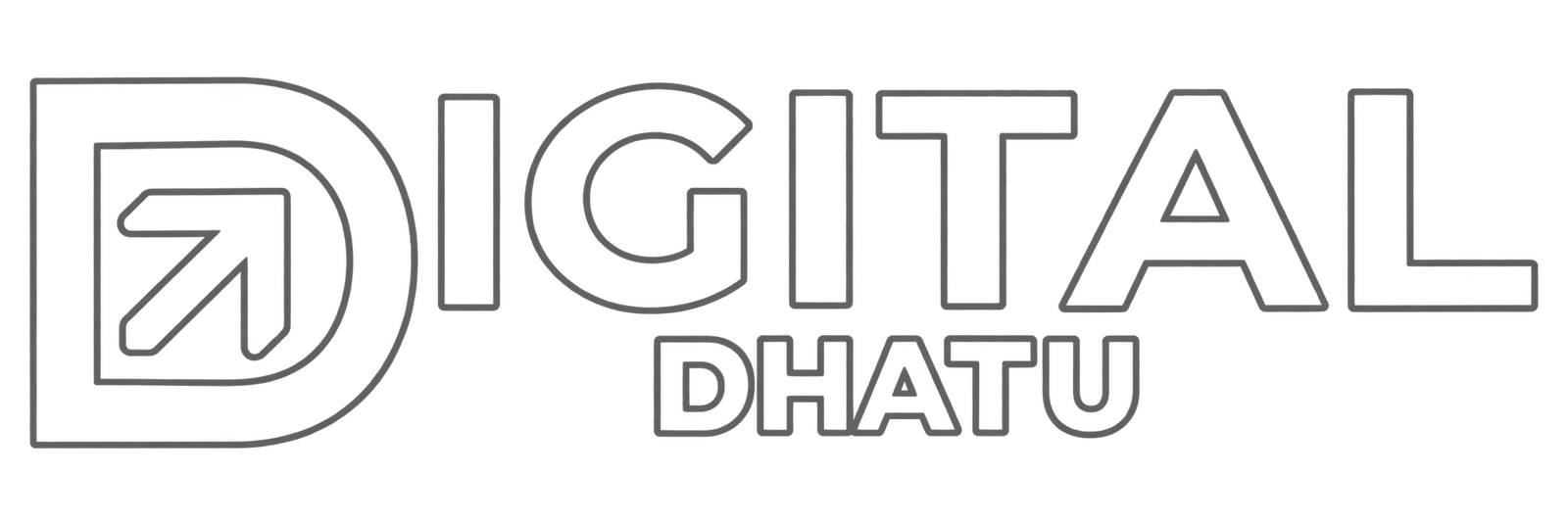 digital dhatu logo hollow
